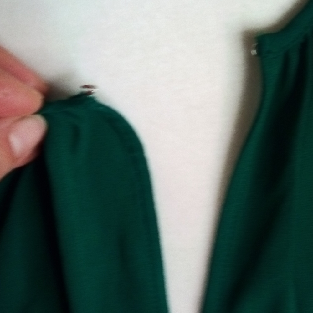 Worthington Emerald Green Semi Sheer Keyhole Blouse - Picture 4 of 12